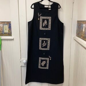 Vintage, Erika collection, linen sheath dress XL